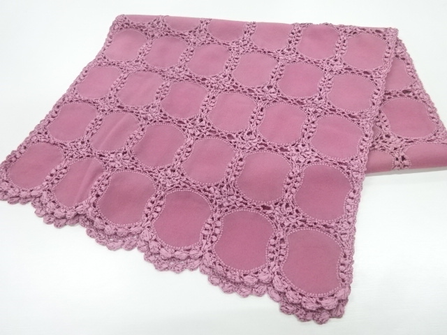 リボン織格子模様ショール